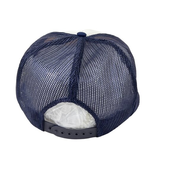 Trucker Baseball Adjustable  Mesh Hat/Cap Blue/White C183 - Picture 4 of 10